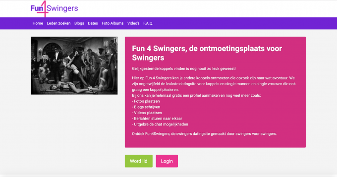 Fun4Swingers datingsite voor swingers maar dan anders