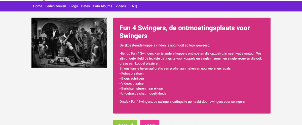 Fun4Swingers datingsite voor swingers maar dan anders